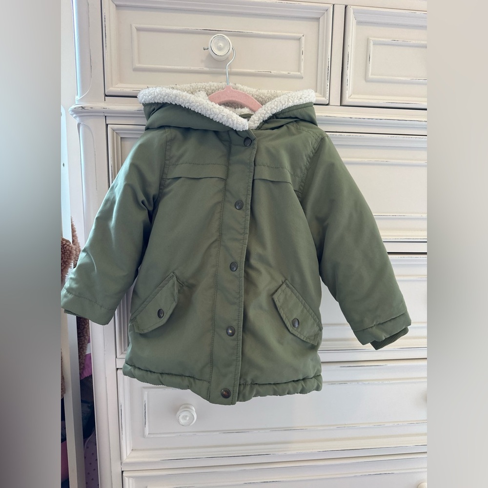 Toddler Girl Water-Resistant Fleece Lined Jacket